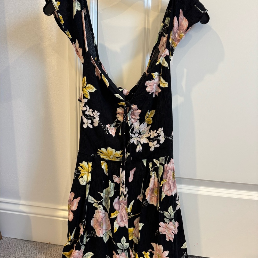 Xhilaration Floral Black Dress size M